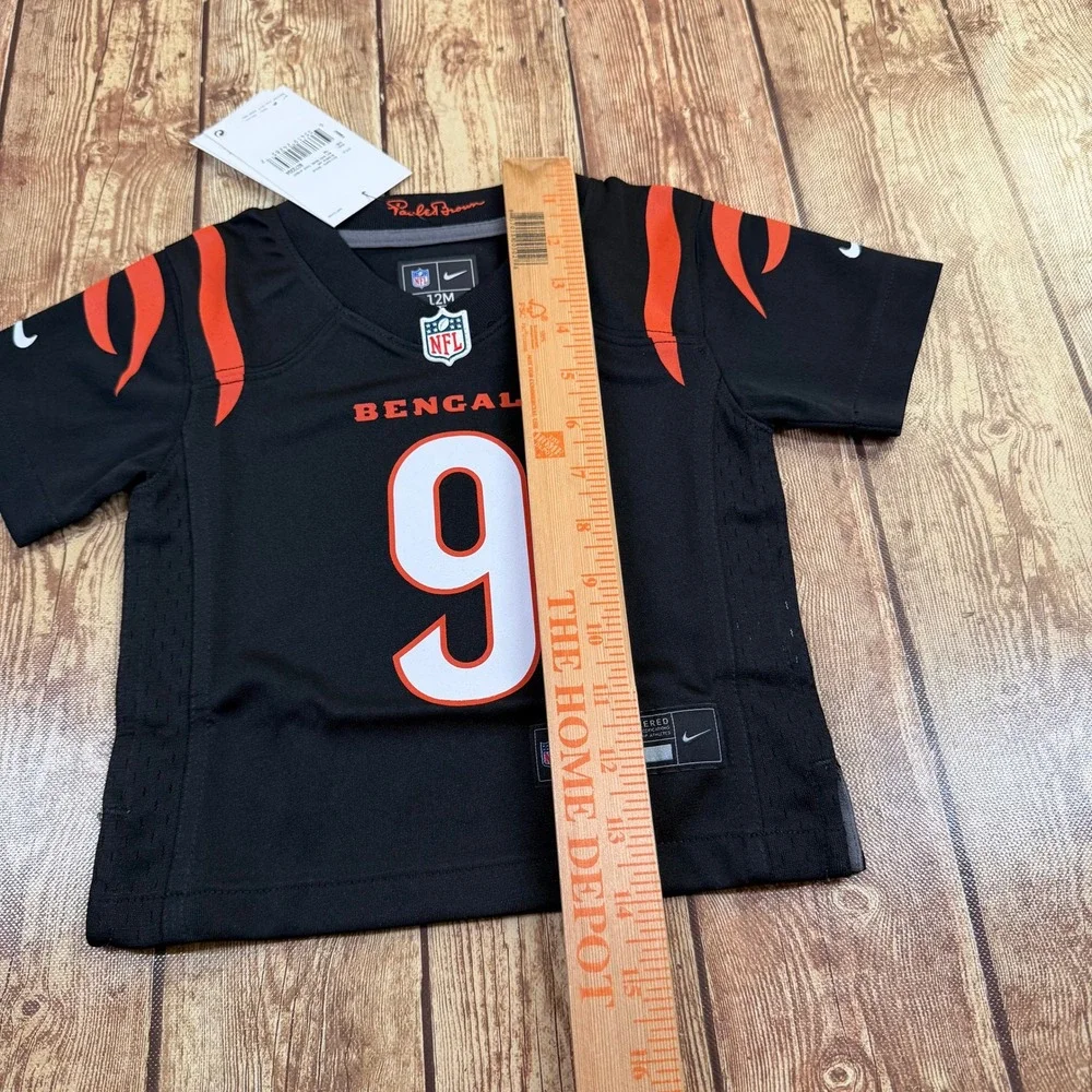 Nike Cincinnati Bengals Joe Burrow Jersey Kids 12 Months Black Football Sport